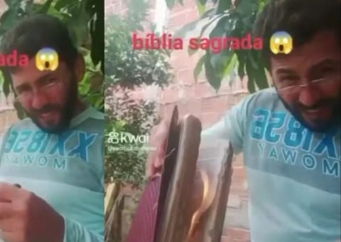 Homem grava vídeo queimando Bíblia e aparece morto dias depois no Ceará
