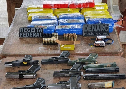 Arsenal e drogas avaliadas em R$ 1 milhão são apreendidas na BR-174