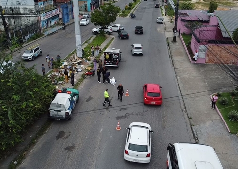 Idoso pode ter sofrido mal súbito durante acidente de moto na Av. Camapuã