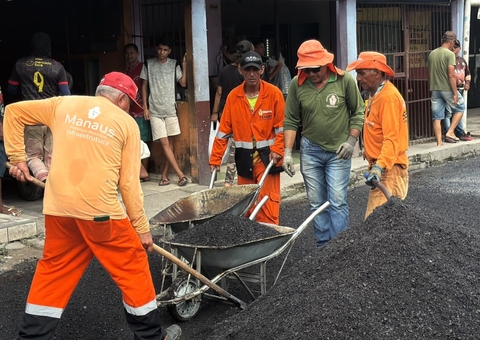 Prefeitura intensifica recuperação de vias na zona leste de Manaus