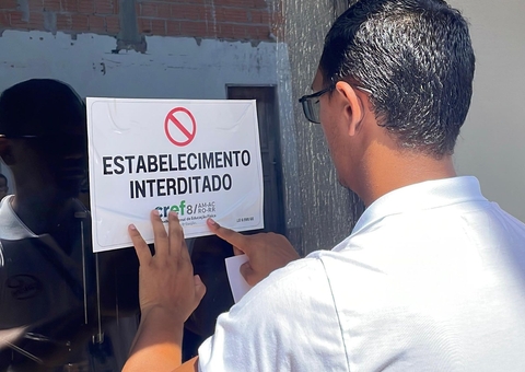 Operação 'Academia Segura' interdita estabelecimento e autua estagiário em Manaus