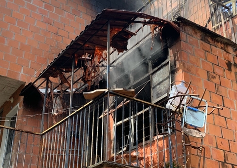 Grávida e criança estão entre os feridos em incêndio no Prosamim da Praça 14
