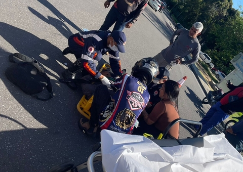 Universitária é atropelada ao atravessar sinal verde para veículos na Av. Rodrigo Otávio