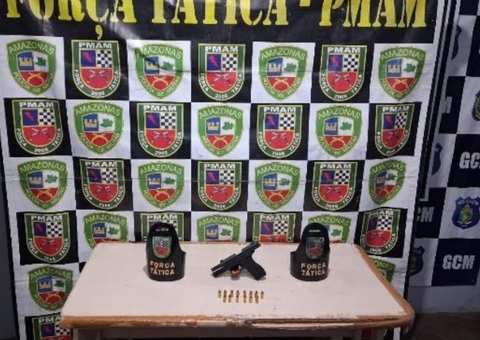 Dupla é detida com arma após tentativa de homicídio em Coari