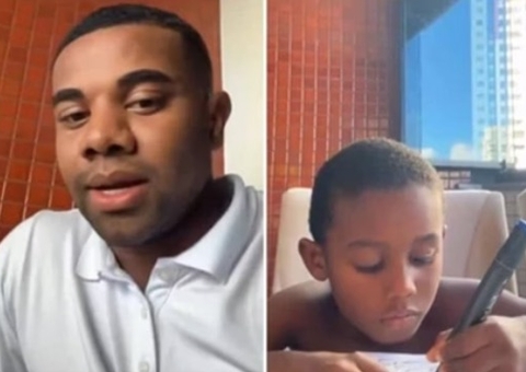 Davi Brito publica vídeo com criança e diz que é seu filho: 'Adotei'