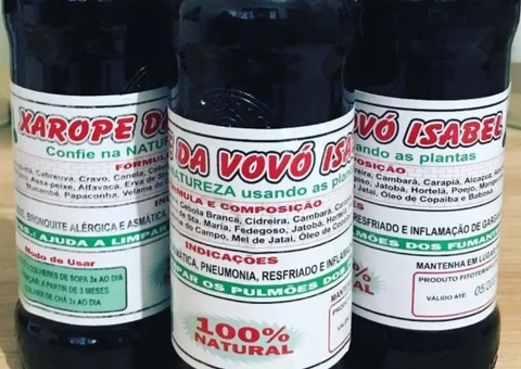 Anvisa proíbe “Xarope da Vovó Isabel” e outros produtos sem registro