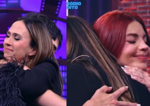 Tatá Werneck sela as pazes com Fiuk e Gkay após treta no Lady Night; vídeos