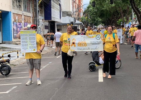 Faixa Liberada tem campanha contra o suicídio e exposição de animais no Centro