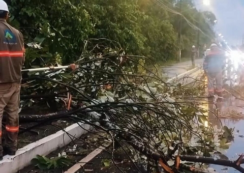 Temporal deixa bairros de Manaus sem energia
