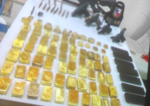 Operação apreende grande quantidade de ouro em residência no Parque 10