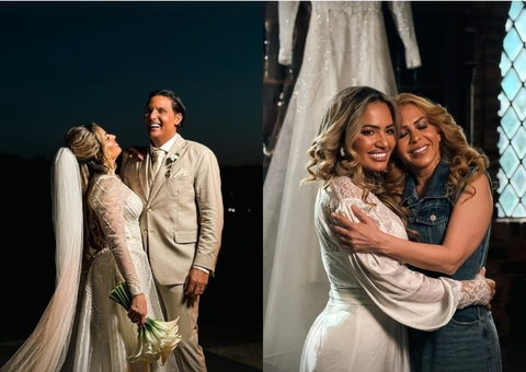 Filha de Joelma se casa com empresário da cantora