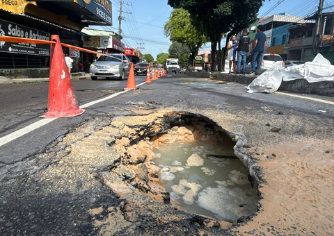 Águas de Manaus deixa sete bairros desabastecidos após vazamento em tubulação