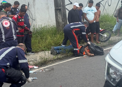 Filha fica ferida e pai morre ao ter cabeça esmagada por caminhão em Manaus