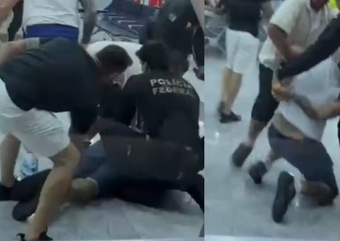 Passageiro bebe na sala vip, perde voo e depreda aeroporto de Recife; vídeo