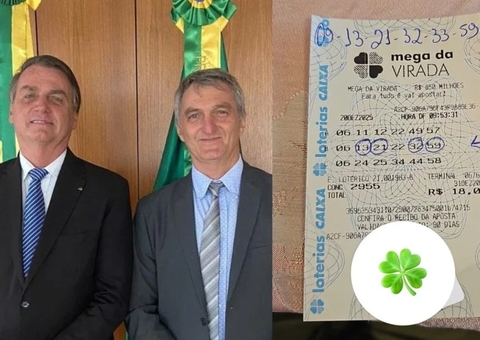 Bolsonaro e irmão jogam no 13 e faturam na quadra da Mega da Virada 