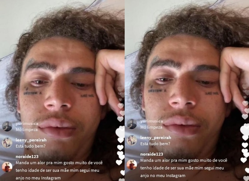 Whindersson Nunes abre live chorando e preocupa fãs: ‘meu Deus’