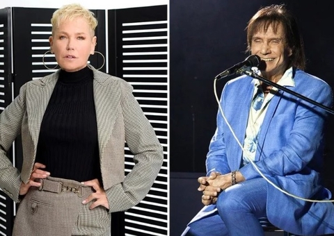 Xuxa revela que Roberto Carlos tomou banho após abraçá-la com roupa preta