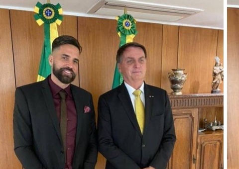 Em meio à crise militar, Bolsonaro recebe cantor Latino no Planalto