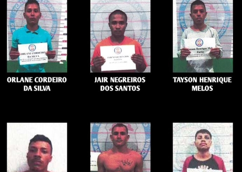 Polícia divulga imagens de detentos que fugiram de presídio em Coari