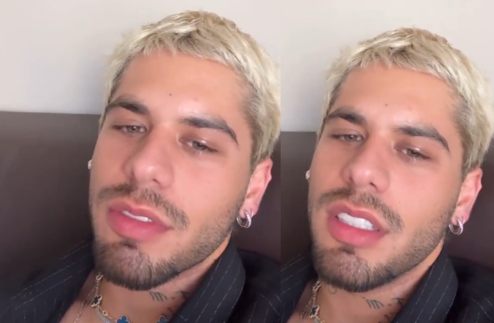 Zé Felipe surge abatido antes de show após término com Virgínia; vídeo