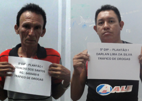 Dupla é presa por tráfico de drogas na Zona Norte