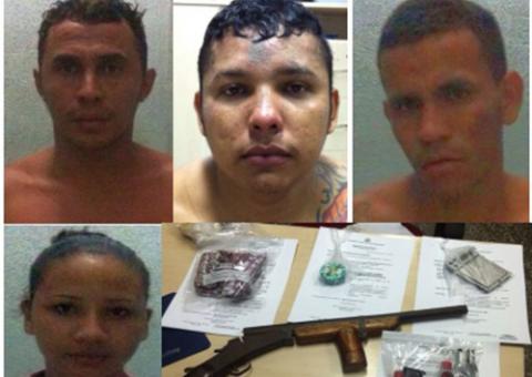 Tentativa de roubo de arma leva à prisão de quadrilha