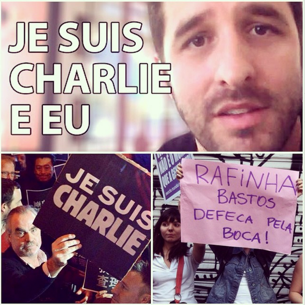 Rafinha Bastos ironiza defesa a liberdade de expressão 