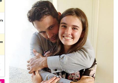  James Franco ajuda garota de 15 anos a fazer ciúmes para o ex-namorado