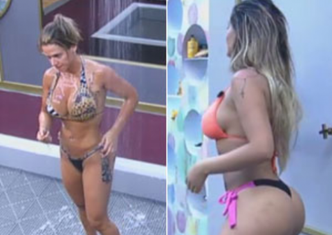 Rivais tomam banho juntas em clima de tensão