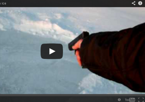 O que acontece quando alguém atira no gelo?