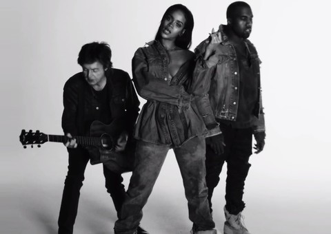 Rihanna divulga clipe toda romântica ao lado de Paul McCartney e Kanye West