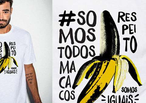 Empresa de Luciano Huck fatura R$20 mil com camisas "Somos todos macacos" 