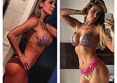 Turbinada, Robertha Portella exibe novos seios