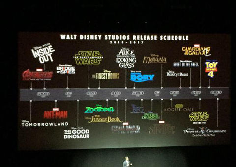 Disney divulga datas de lançamento de filmes até 2017
