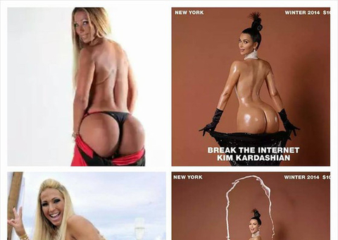 Meme compara bumbum de Kim Kardashian com Valesca Popozuda
