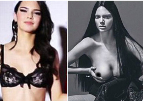 Irmã novinha de Kim Kardashian posa nua e levanta suspeitas de silicone