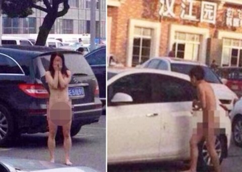 Mulher deixa marido e irmã gêmea nus na rua após flagrar traição em carro