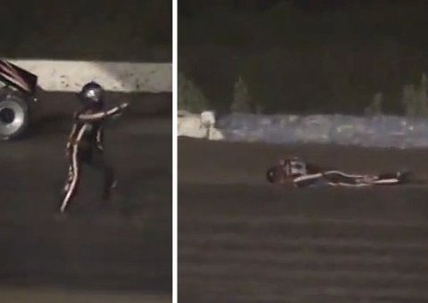 Piloto sai para reclamar, é atropelado e morre em corrida da Nascar