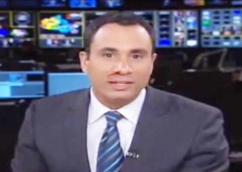 Jornalista tem sangramento no nariz durante transmissão ao vivo