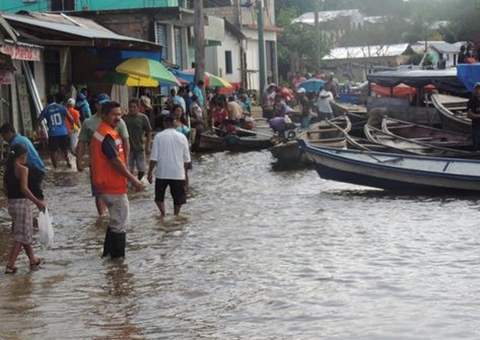 Enchente - Santo Antônio do Içá decreta situação de emergência