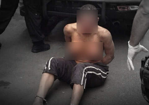 Policial tem orelha arrancada por travesti preso; imagens circulam no WhatsApp