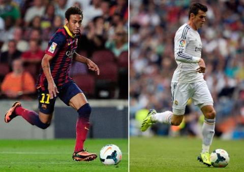 Neymar e Bale chegam ao grande clássico em momentos distintos