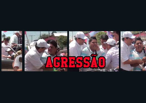 Senador Eduardo Braga e comitiva agridem fotógrafo. Veja imagens da agressão 