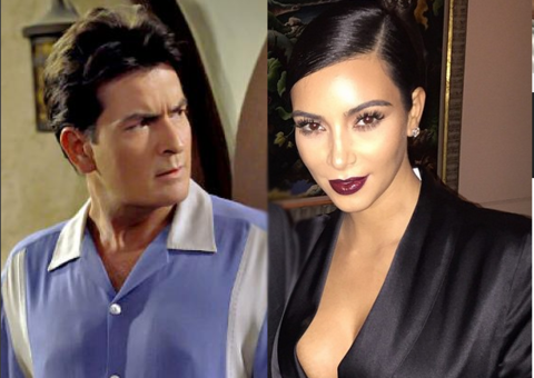Charlie Sheen detona Kim Kardashian e volta a causar polêmica