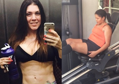 Aos 11 anos, filha de Simony malha com personal para perder peso