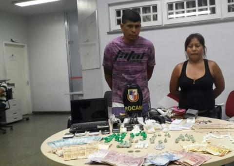 Casal de traficantes  tenta subornar policiais da Rocam 