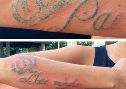 Bárbara Evans se arrepende da tatuagem que fez para os pais