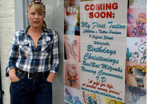 Polêmica: artista cria primeiro estúdio de tatuagem para crianças