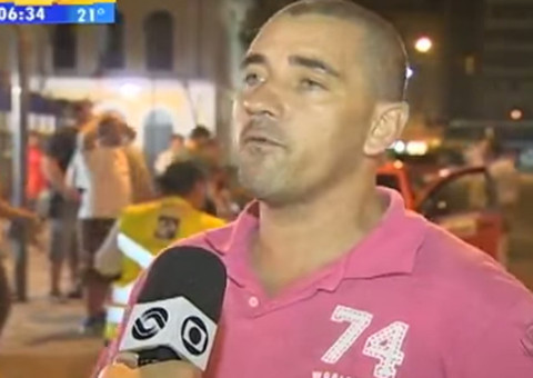 Taxista surpreende assaltante 