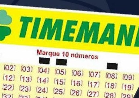 Timemania sorteia R$ 7,5 mi neste sábado
